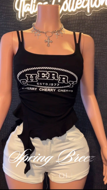 Cherry Graphic Cami Top
