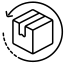 Icon of a box with a check mark, representing a completed task or successful action.