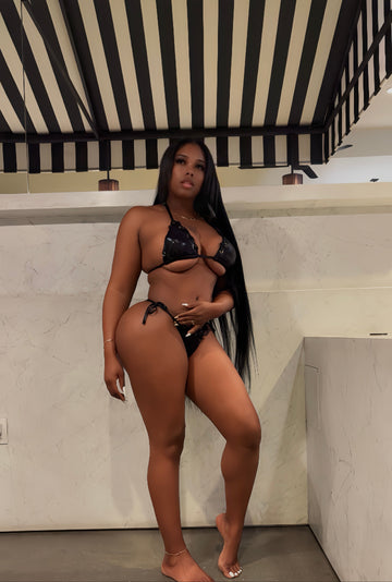 Midnight Luxe Triangle Bikini Set